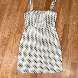 White and Gold Cocktail Dress